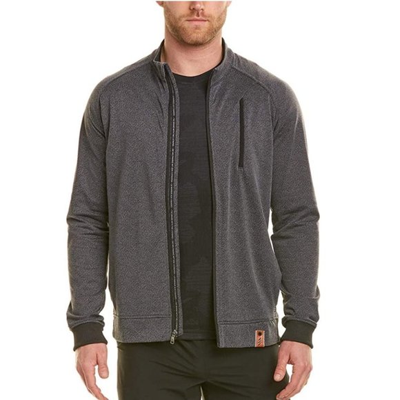 Adidas Golf Men's Size S Full Zip Jacket Black/Gray NWT - Picture 2 of 7